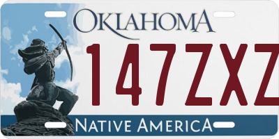 OK license plate 147ZXZ