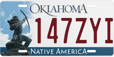OK license plate 147ZYI