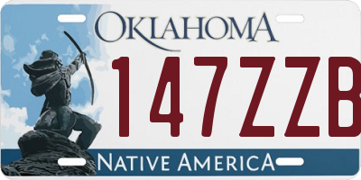 OK license plate 147ZZB