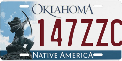 OK license plate 147ZZC