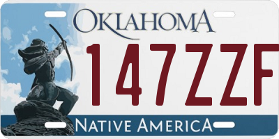 OK license plate 147ZZF