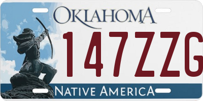 OK license plate 147ZZG