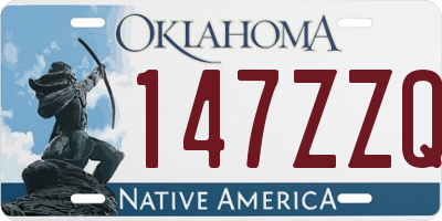 OK license plate 147ZZQ