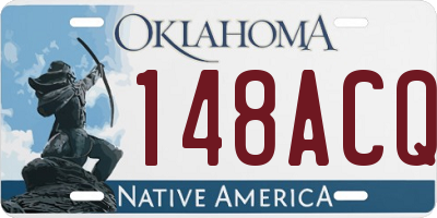 OK license plate 148ACQ