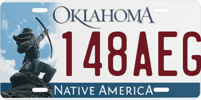 OK license plate 148AEG