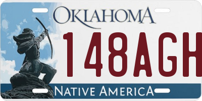 OK license plate 148AGH