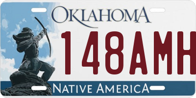 OK license plate 148AMH