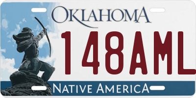 OK license plate 148AML