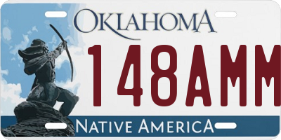 OK license plate 148AMM