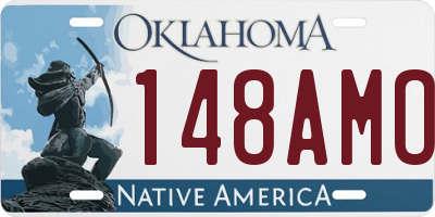 OK license plate 148AMO