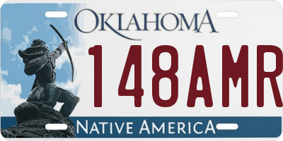 OK license plate 148AMR
