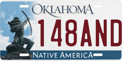 OK license plate 148AND