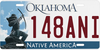OK license plate 148ANI