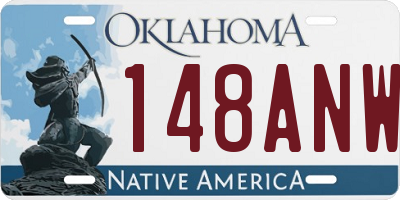 OK license plate 148ANW