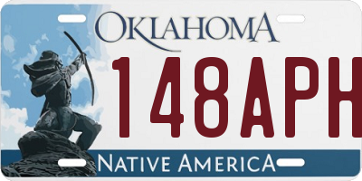 OK license plate 148APH