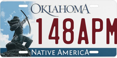 OK license plate 148APM