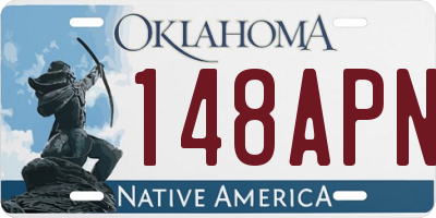 OK license plate 148APN