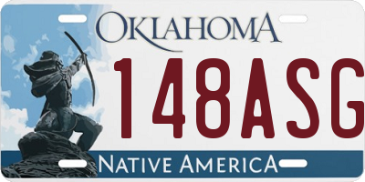 OK license plate 148ASG