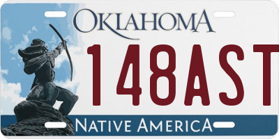 OK license plate 148AST