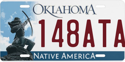 OK license plate 148ATA