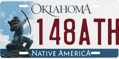 OK license plate 148ATH