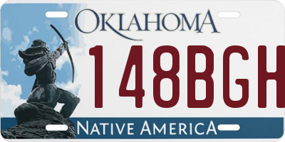 OK license plate 148BGH