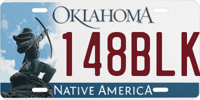 OK license plate 148BLK