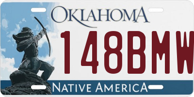 OK license plate 148BMW