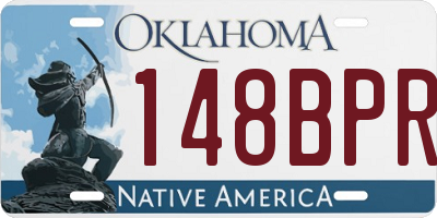 OK license plate 148BPR