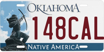 OK license plate 148CAL