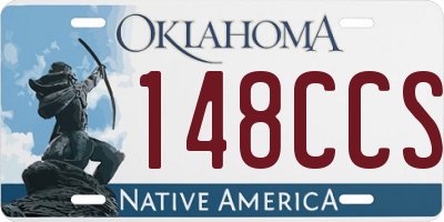 OK license plate 148CCS