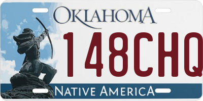 OK license plate 148CHQ
