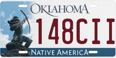 OK license plate 148CII