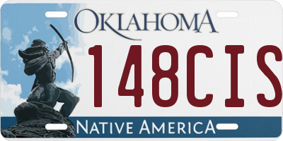 OK license plate 148CIS