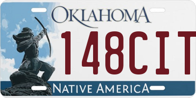 OK license plate 148CIT