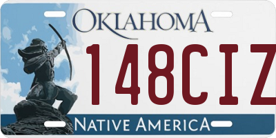 OK license plate 148CIZ