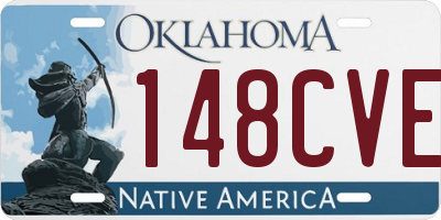 OK license plate 148CVE