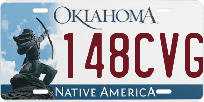 OK license plate 148CVG