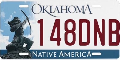 OK license plate 148DNB