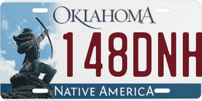 OK license plate 148DNH