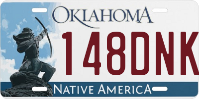 OK license plate 148DNK