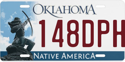 OK license plate 148DPH