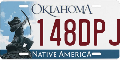 OK license plate 148DPJ