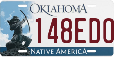 OK license plate 148EDO