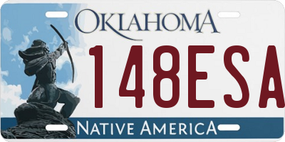 OK license plate 148ESA