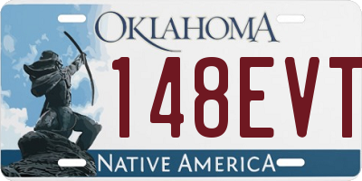 OK license plate 148EVT