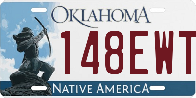 OK license plate 148EWT