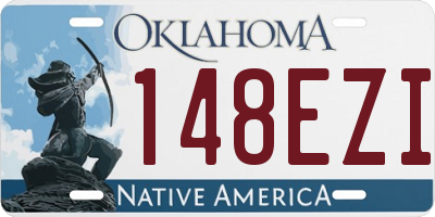 OK license plate 148EZI