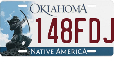OK license plate 148FDJ