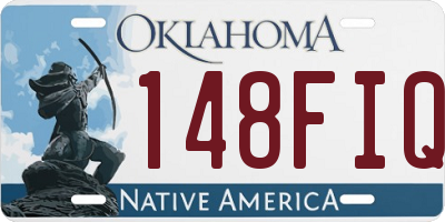 OK license plate 148FIQ